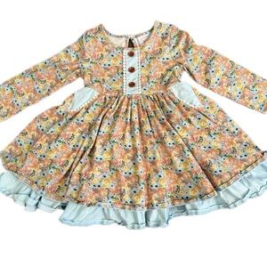 Swoon baby size 4 thick quality twirl dress boutique